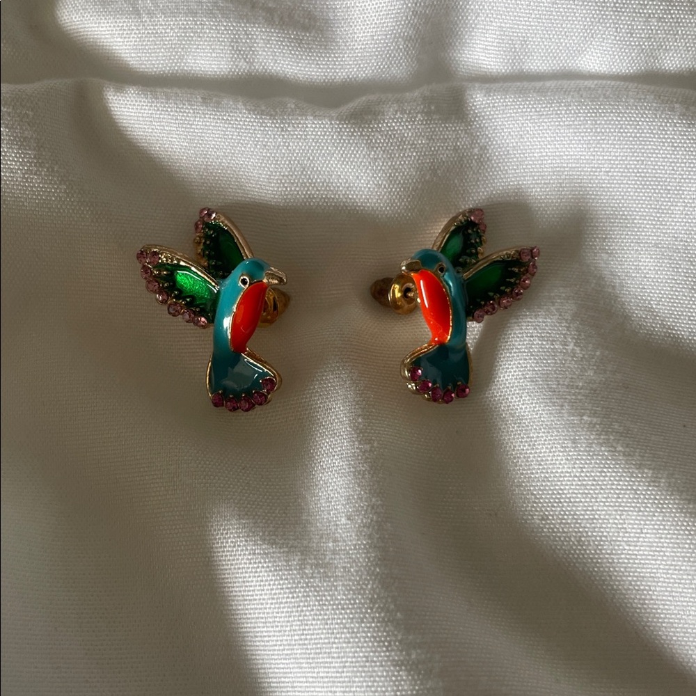 Kate Spade New York Scenic Route Hummingbird Stud Earrings - Picture 5 of 6